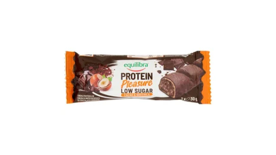 Equilibra Barretta Protein Pleasure Low Sugar Cacao e Nocciola 30 g