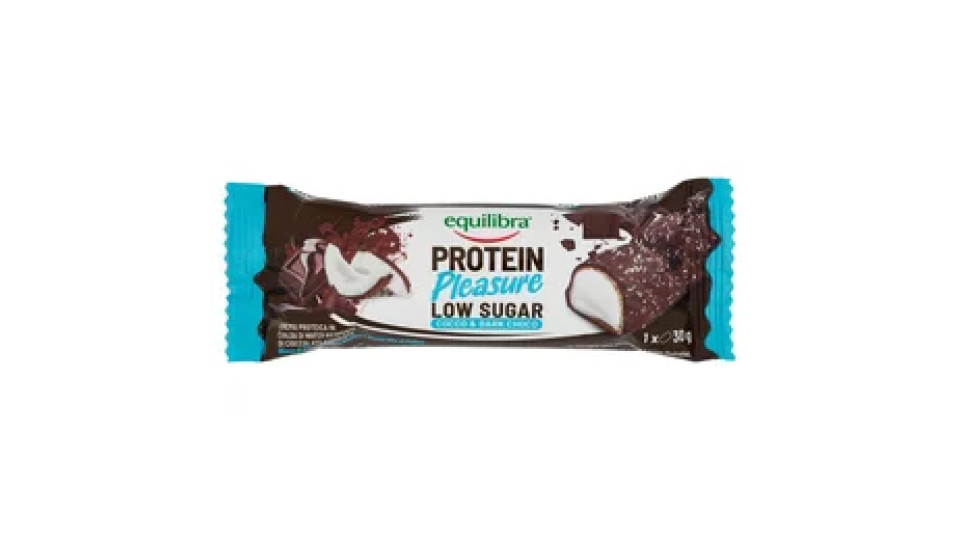 Equilibra Barretta Protein Pleasure Low Sugar Cocco e Dark Choco 30 g