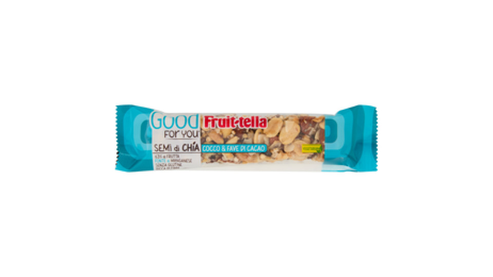 Fruit-tella Good For You* Semi di Chia, Cocco & Fave di Cacao 36 g
