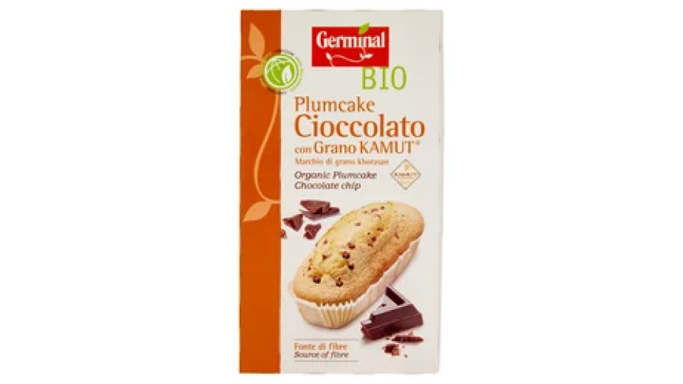 Germinal Bio Plumcake Cioccolato con Grano Kamut 4 x 45 g
