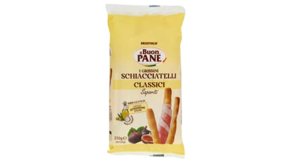 il Buon Pane i Grissini Schiacciatelli Classici Saporiti 2 x 125 g