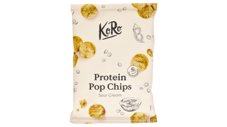KoRo Protein Pop Chips Sour Cream 50 g