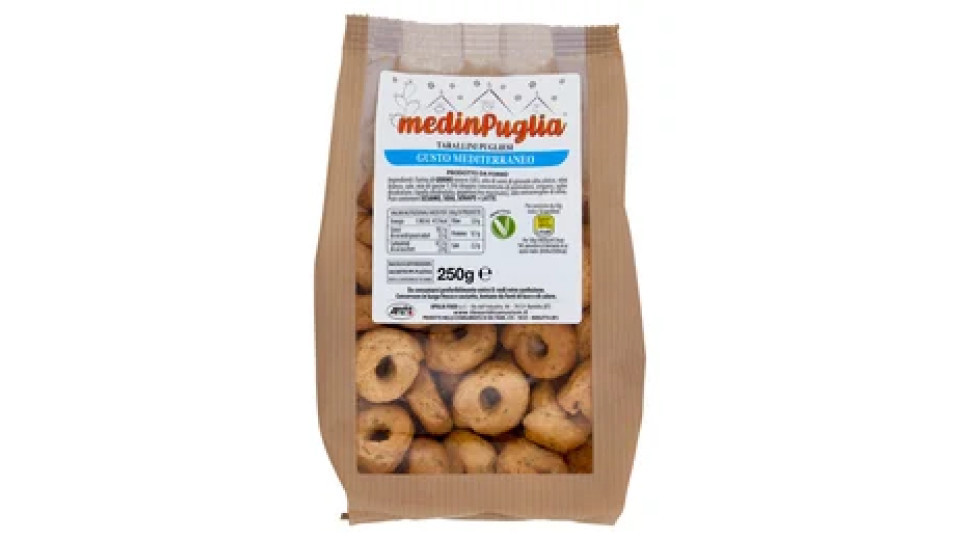 medinPuglia Tarallini Pugliesi Gusto Mediterraneo 250 g