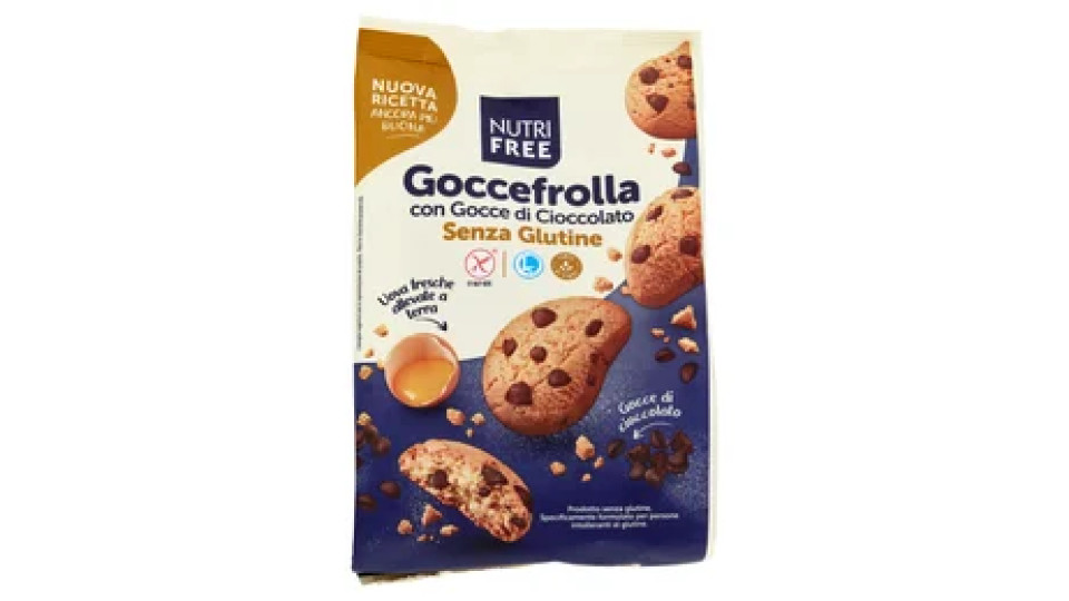 Nutrifree Gocce3frolla con Gocce di Cioccolato Senza Glutine 300 g