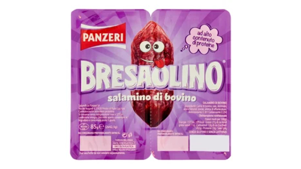 Panzeri Bresaolino salamini di bovino 2 x 42,5 g
