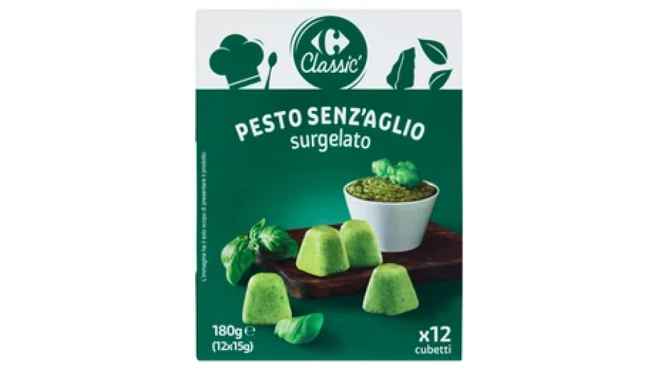 Carrefour Classic Pesto Senz'Aglio surgelato 12 x 15 g