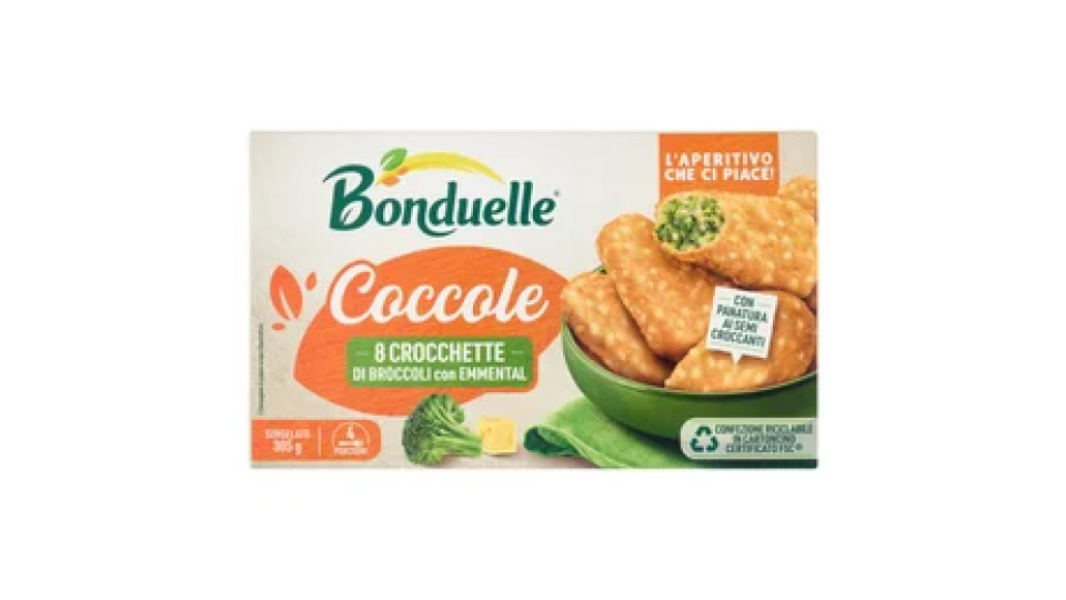 Bonduelle Coccole 8 Crocchette di Broccoli con Emmental Surgelato 305 g