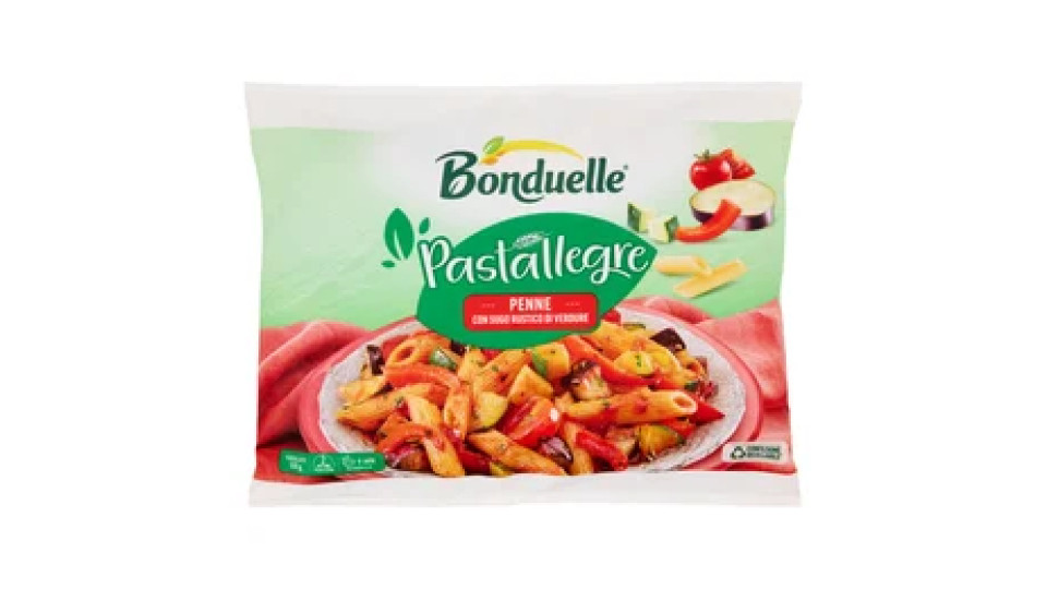 Bonduelle Pastallegre Penne con Sugo Rustico di Verdure Surgelato 550 g