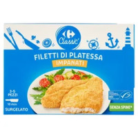 Carrefour Classic Filetti di Platessa Impanati Senza Spine* Surgelato 300 g