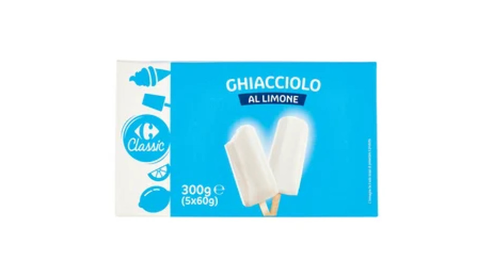 Carrefour Classic Ghiacciolo al Limone 5 x 60 g