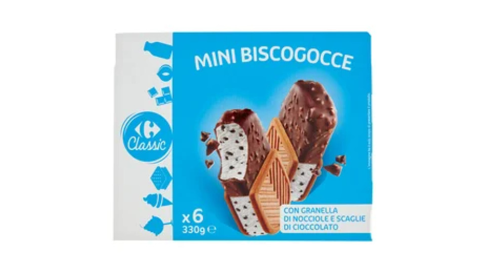 Carrefour Classic Mini Biscogoccce 6 x 55 g
