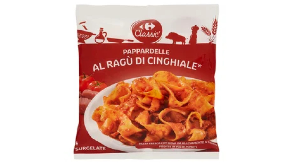 Carrefour Classic Pappardelle al Ragù di Cinghiale Surgelate 550 g