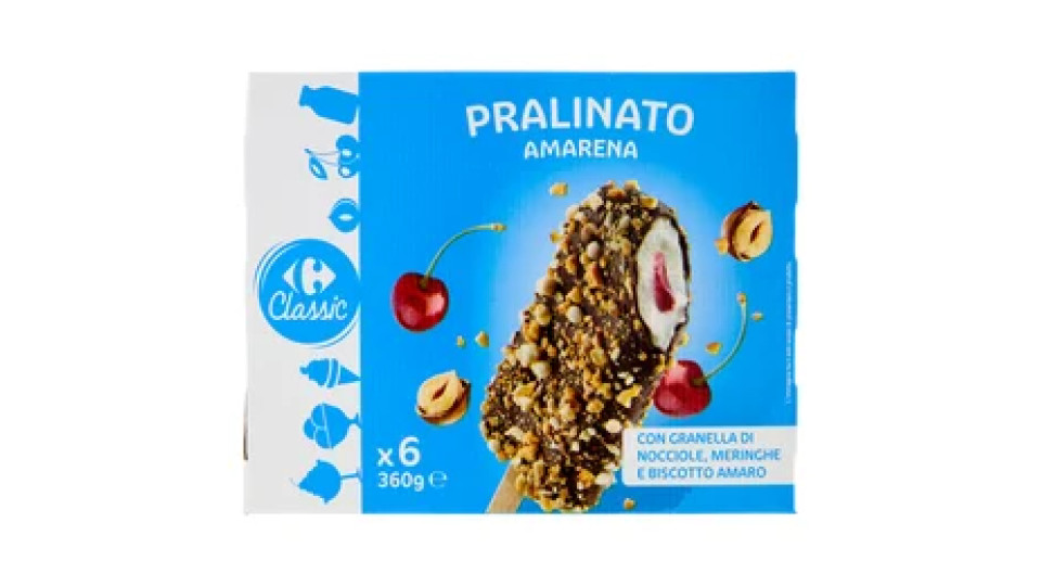 Carrefour Classic Pralinato Amarena 6 x 60 g