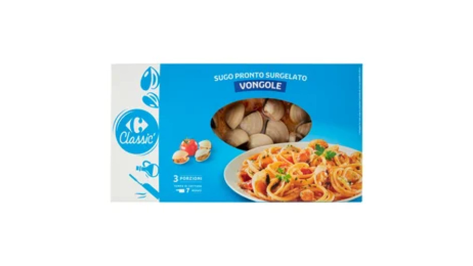 Carrefour Classic Sugo Pronto Surgelato Vongole 400 g