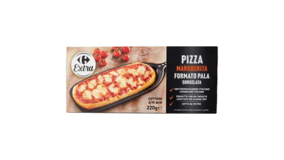 Carrefour Extra Pizza Margherita Formato Pala Surgelata 220 g