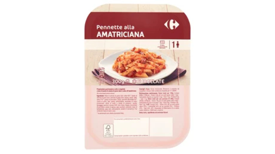 Carrefour Pennette alla Amatriciana Surgelate 300 g