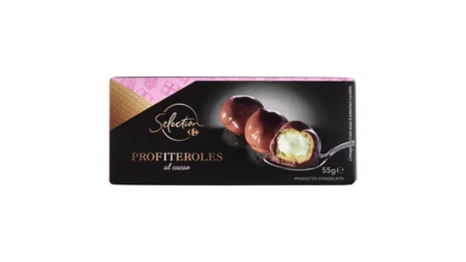 Carrefour Selection Profiteroles al cacao Prodotto Congelato 55 g