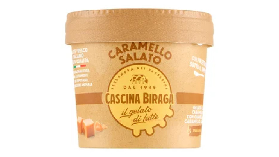 Cascina Biraga Caramello Salato il gelato di latte 90 g