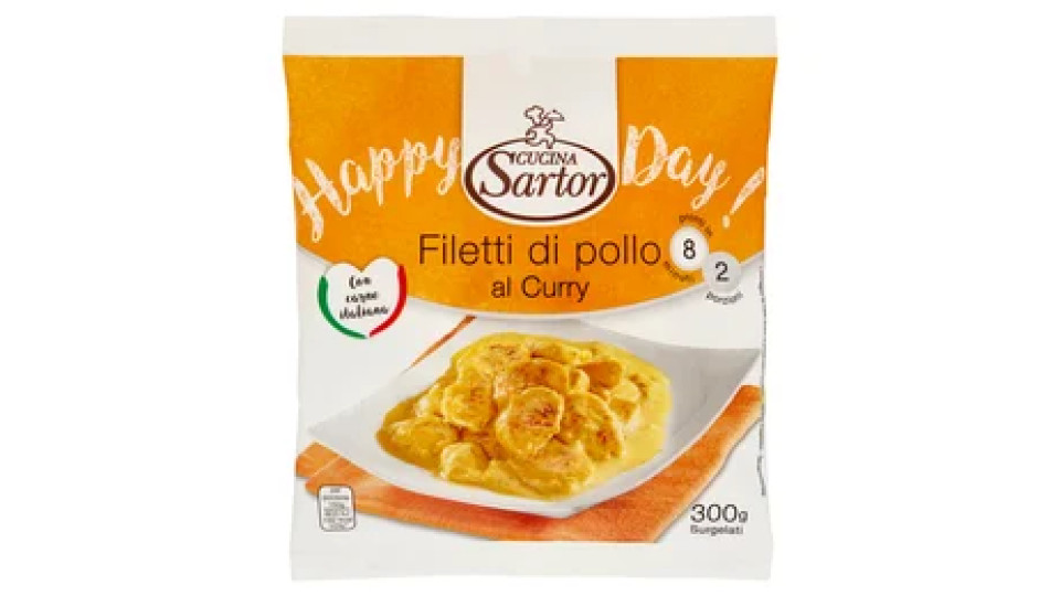 Cucina Sartor Happy Day! Filetti di pollo al Curry Surgelati 300 g