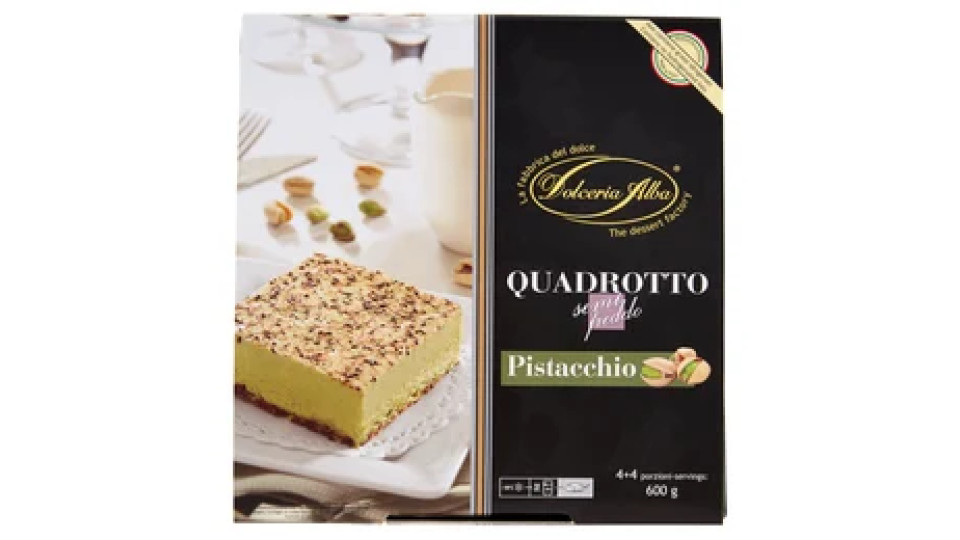 Dolceria Alba Quadrotto semi freddo Pistacchio 600 g