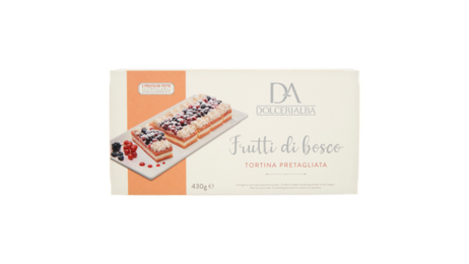 Dolcerialba Frutti di bosco Tortina Pretagliata 430 g