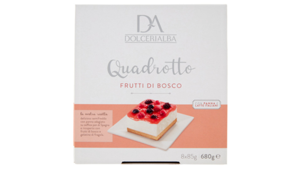 Dolcerialba Quadrotto Frutti di Bosco 2 x 340 g