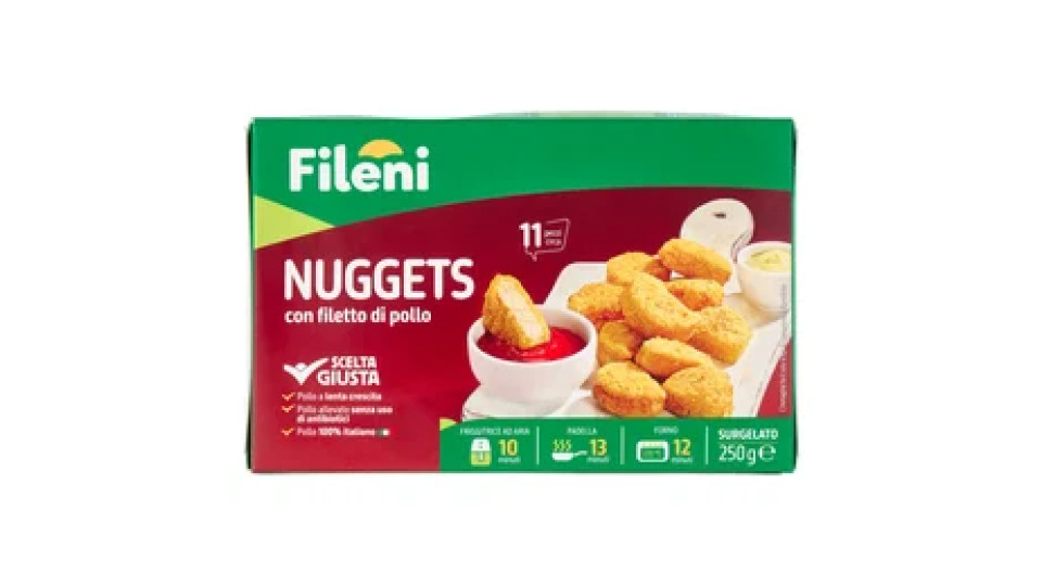 Fileni Nuggets con filetto di pollo Surgelato 250 g