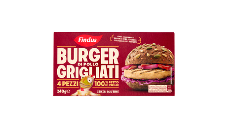 Findus Burger Grigliati di Pollo 240 g