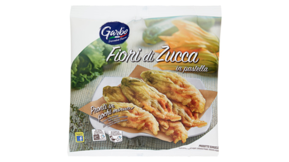 Garbo Fiori di Zucca in pastella Prodotto Surgelato 275 g
