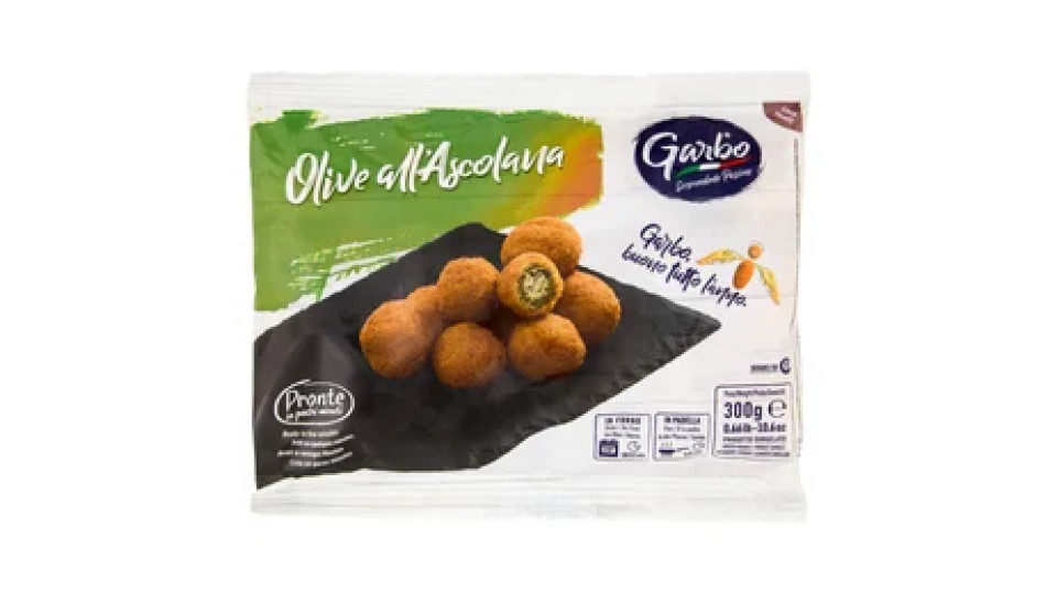 Garbo Linea Panati Olive all'Ascolana Prodotto Surgelato 300 g
