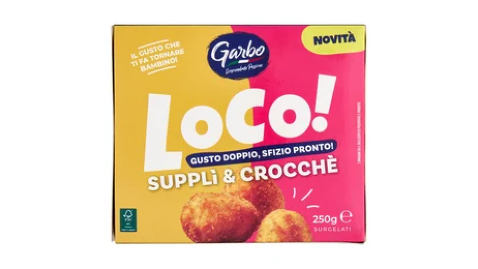 Garbo Loco! Supplì & Crocchè Surgelati 250 g