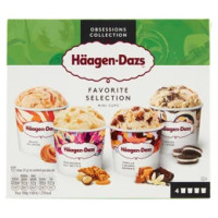 Häagen-Dazs Favorite Selection Mini Cups 4 x 95 ml