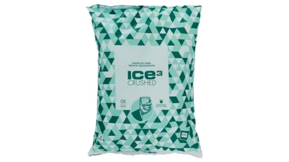 ice cube Ice³ Crushed Ghiaccio Puro Tritato Selezionato 2 kg