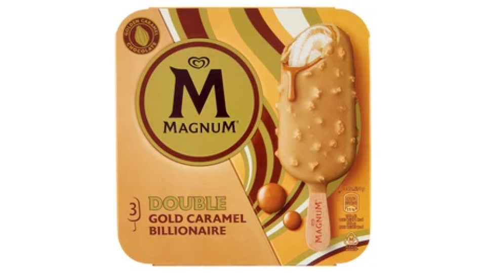 Magnum Double Gold Caramel Billionaire 3 x 71 g