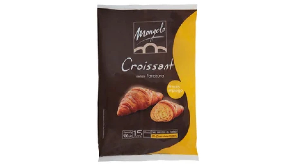 Mongelo Pronto impiego Croissant senza farcitura 15 x 60 g