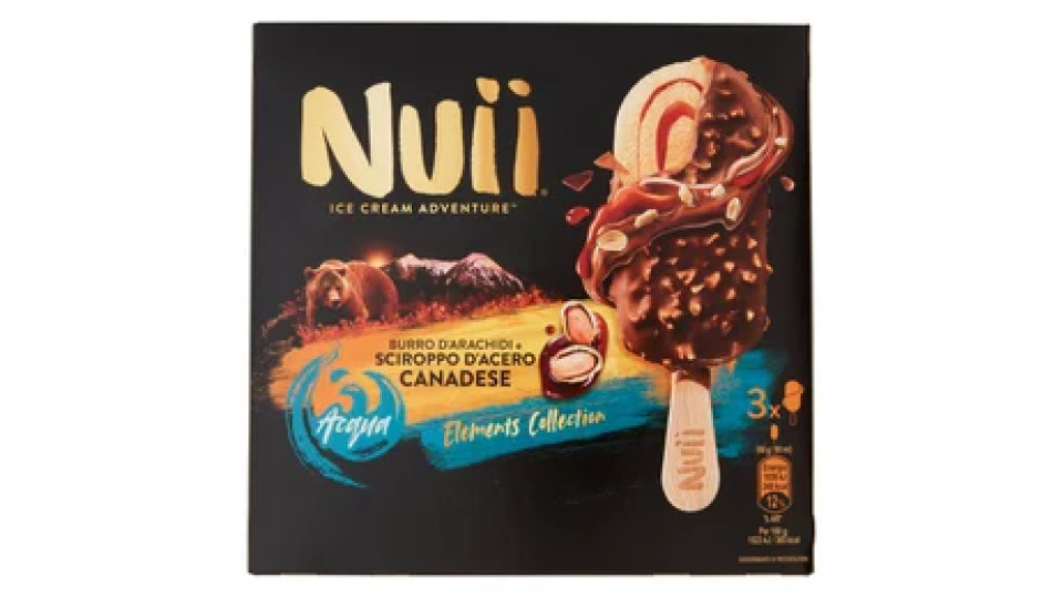 NUII Burro d'Arachidi e Sciroppo d'Acero Canadese 3 x 68 g