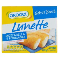 Orogel Golose Bontà Lunette Mozzarella e Formaggi Surgelati 4 x 50 g