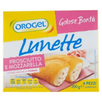 Orogel Golose Bontà Lunette Prosciutto e Mozzarella Surgelati 4 x 50 g