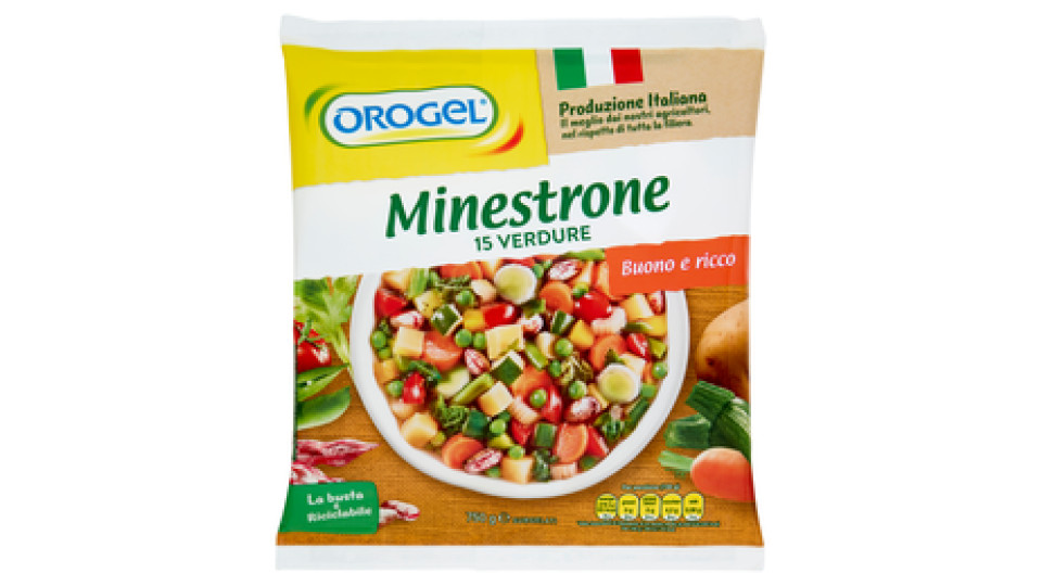 Orogel Minestrone 15 Verdure Surgelati 750 g