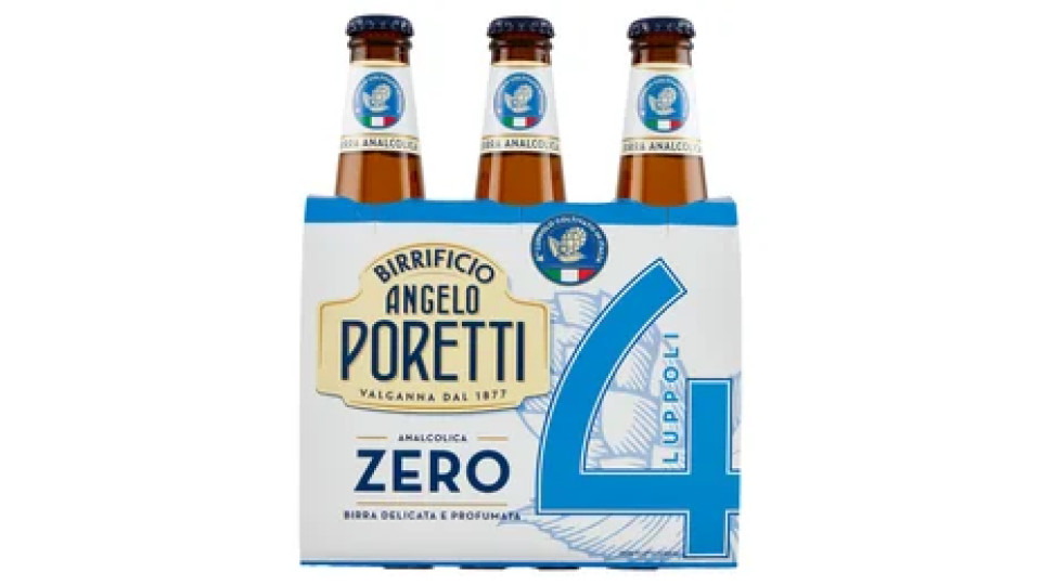 Birrificio Angelo Poretti Analcolica Zero 4 Luppoli 3 x 33 cl