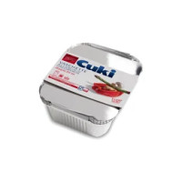 Cuki vaschette alluminio con coperchi 4 pezzi