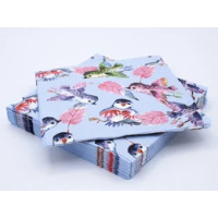 20 tovaglioli 33x33 3 veli Country Birds
