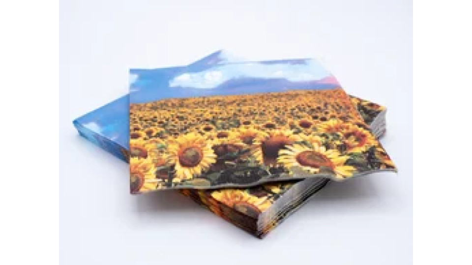 20 tovaglioli 33x33 3 veli Girasoli