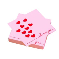 20 tovaglioli 33x33 cm 3 veli Petit Coeur