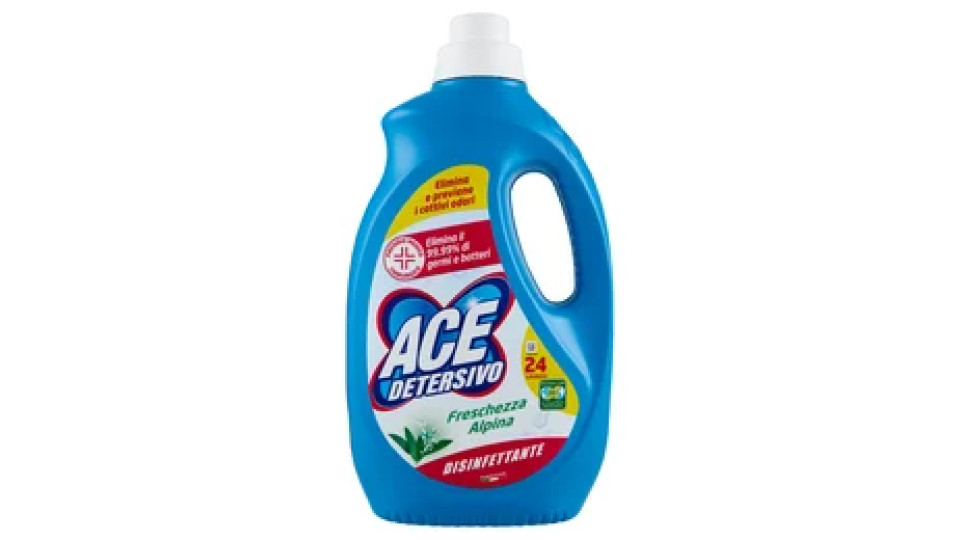 Ace Detersivo Igienizzante Freschezza Alpina 24 Lavaggi 1320 ml