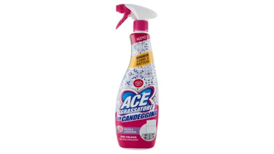 Ace Sgrassatore con Candeggina Rosa e Lavanda 600 ml