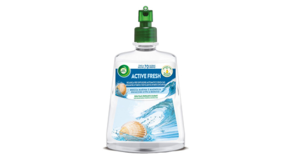 Air Wick Active Fresh Ricarica Profumatore Ambiente Brezza Marina e Magnolia