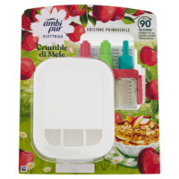 Ambi Pur Profumatore per Ambienti Diffusore Elettrico+Ricarica 3Volution, Crumble di Mele 20ml