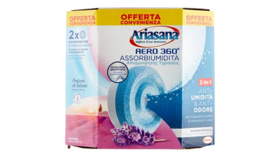 ARIASANA Aero 360 Tab Lavanda Relax bipack 2 x 450 g