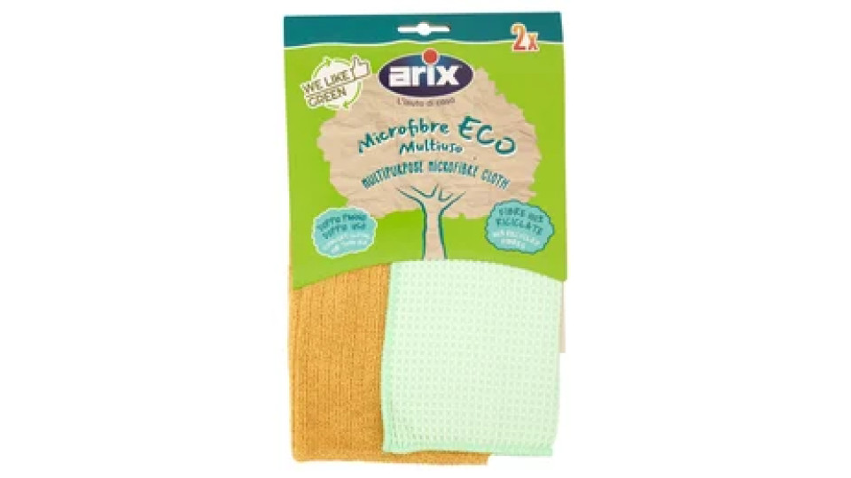 arix We Like Green Microfibre Eco Multiuso 2 pz